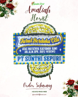 Papan Bunga Duka di Senen