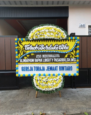 Papan Bunga Duka di Senen