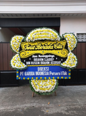Papan Bunga Duka di Senen