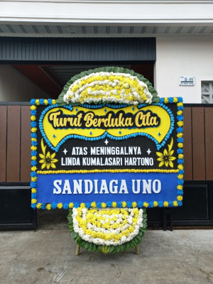 Papan Bunga Duka di Senen